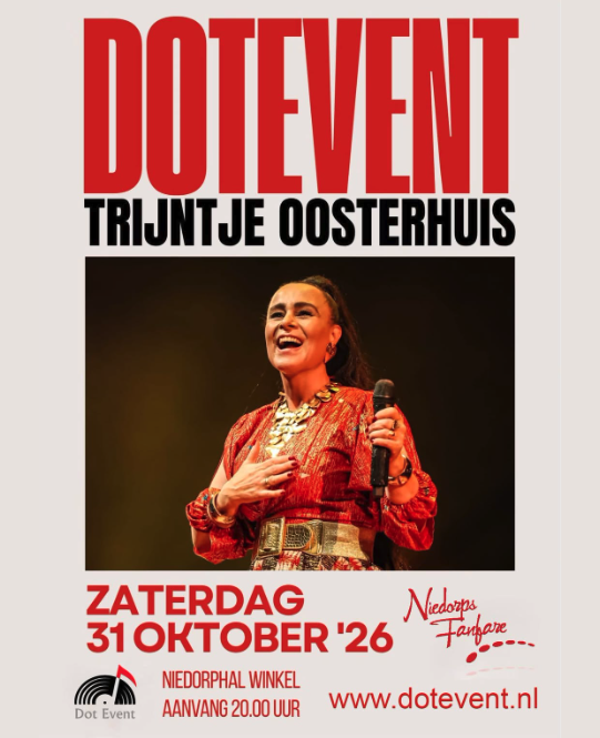 Trijntje Oosterhuis, daarna Awesome 80s L!VE op DOTEVENT 2026 te Winkel.